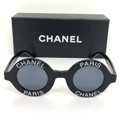 chanel paris logo round sunglasses buy|chanel paris vintage sunglasses.